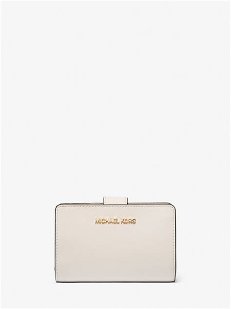 michael michael kors medium crossgrain leather slim wallet|Michael Kors small wallet sale.